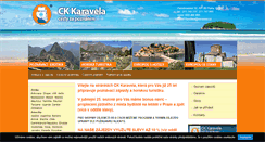Desktop Screenshot of karavela.cz
